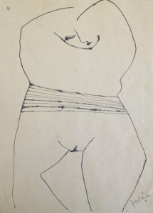 Nude, 1971, ink, 290 x 205mm