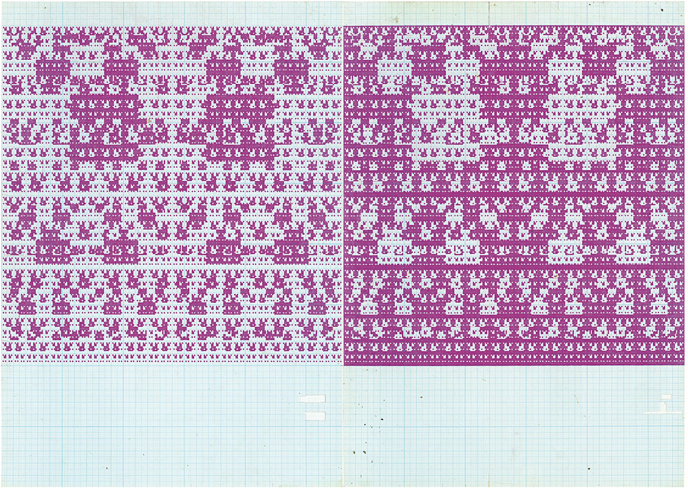 Untitled, c. mid 1990's, ink on graph paper, 395 x 560mm