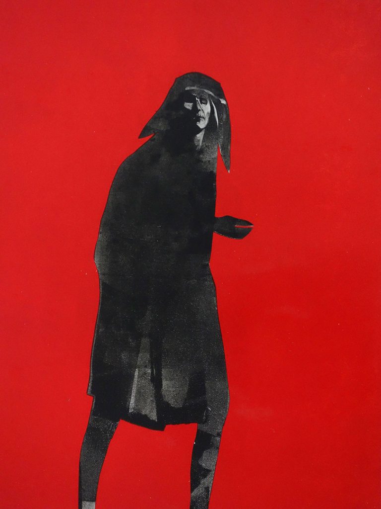 The Redcap, 2017, monoprint, 510 x 360mm