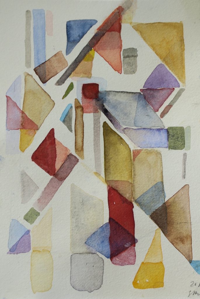 Untitled 5, 2017, watercolour on paper, 240 x 170mm