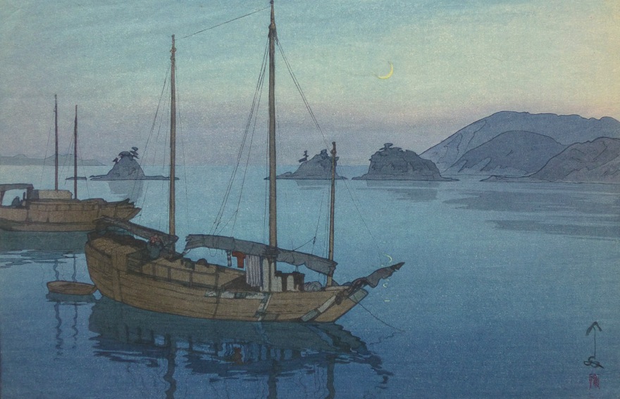 Hiroshi Yoshida, Three Little Islands, c. late 1920's.