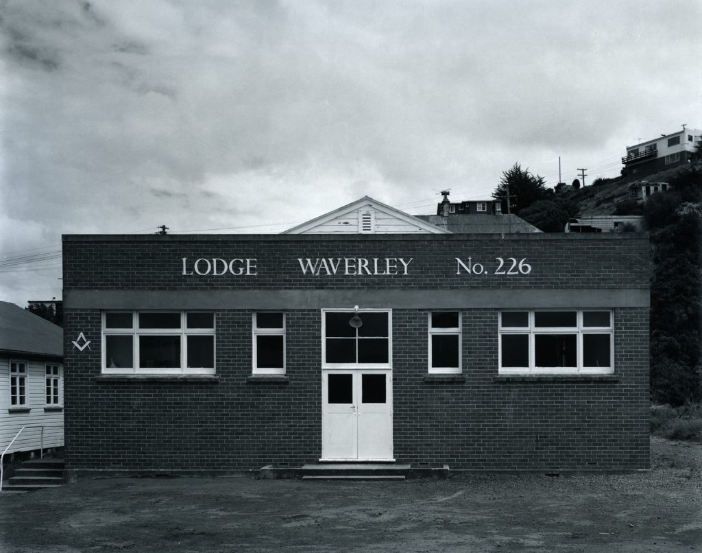 Lodge Waverly # 226, Anderson’s Bay, Dunedin, November 1981. [silver gelatin gold & selenium toned, 1981/2014/2 of 4]